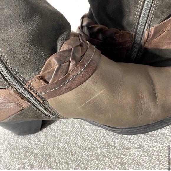 PIKOLINOS Two Tone Brown Leather Round Toe Ankle Boots 36 - Picture 11 of 15